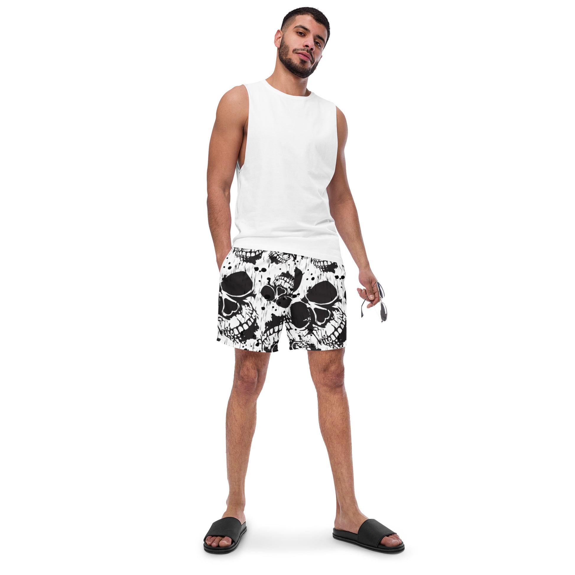 Manic Skull Men's swim trunks - TSlater Designs