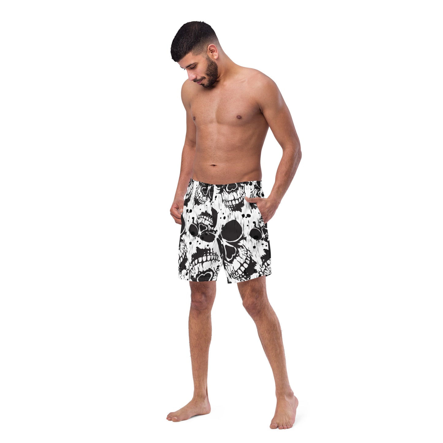 Manic Skull Men's swim trunks - TSlater Designs