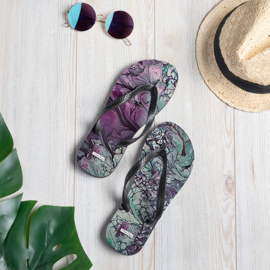 Amethyst Lily Flip-Flops - TSlater Designs