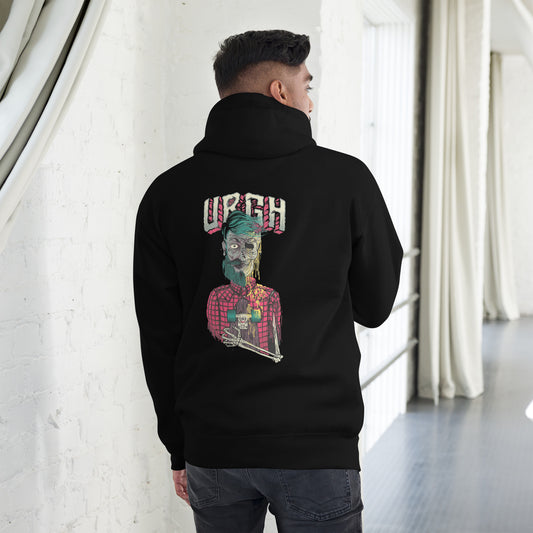 Zombie Hipster Fred Unisex Hoodie