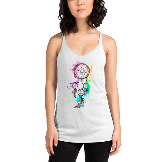 Watercolor dream catcher Women's Racerback Tank - TSlater Designs